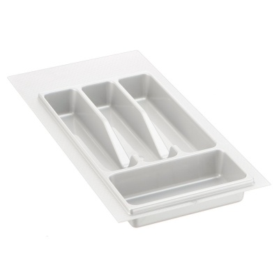 Лоток для столовых приборов 300-350 мм белый пластик